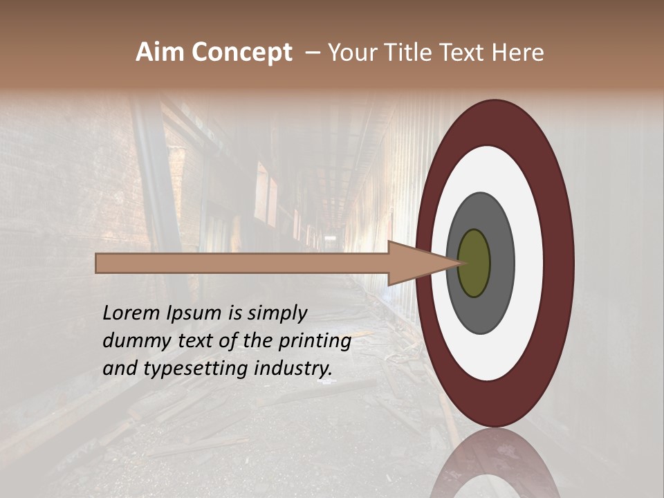 Shelter Broken Industrial PowerPoint Template
