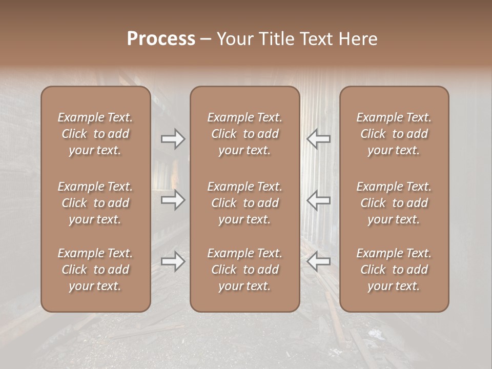 Shelter Broken Industrial PowerPoint Template