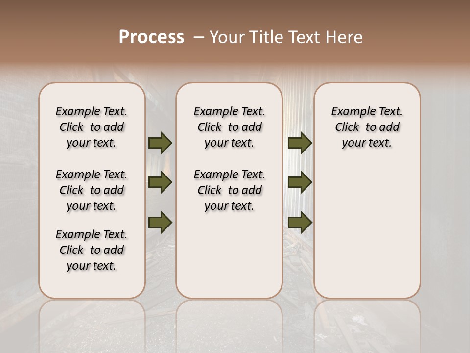 Shelter Broken Industrial PowerPoint Template