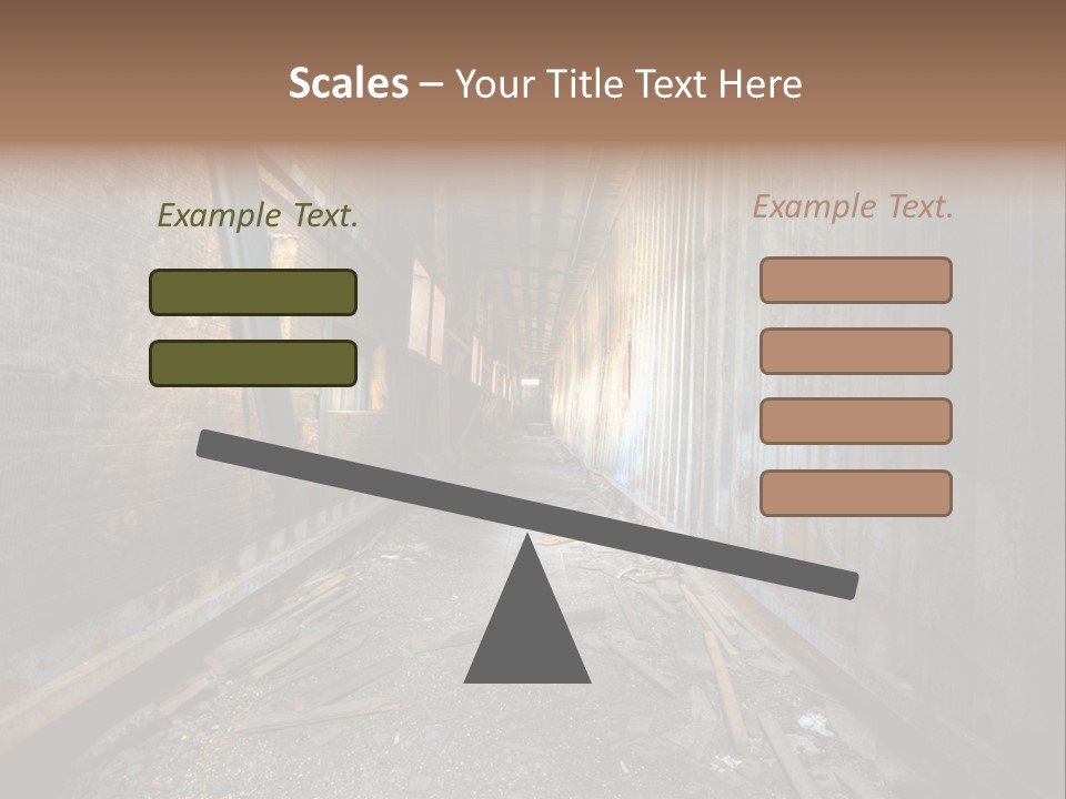 Shelter Broken Industrial PowerPoint Template