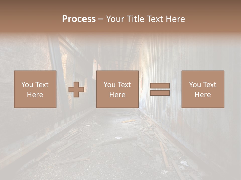 Shelter Broken Industrial PowerPoint Template
