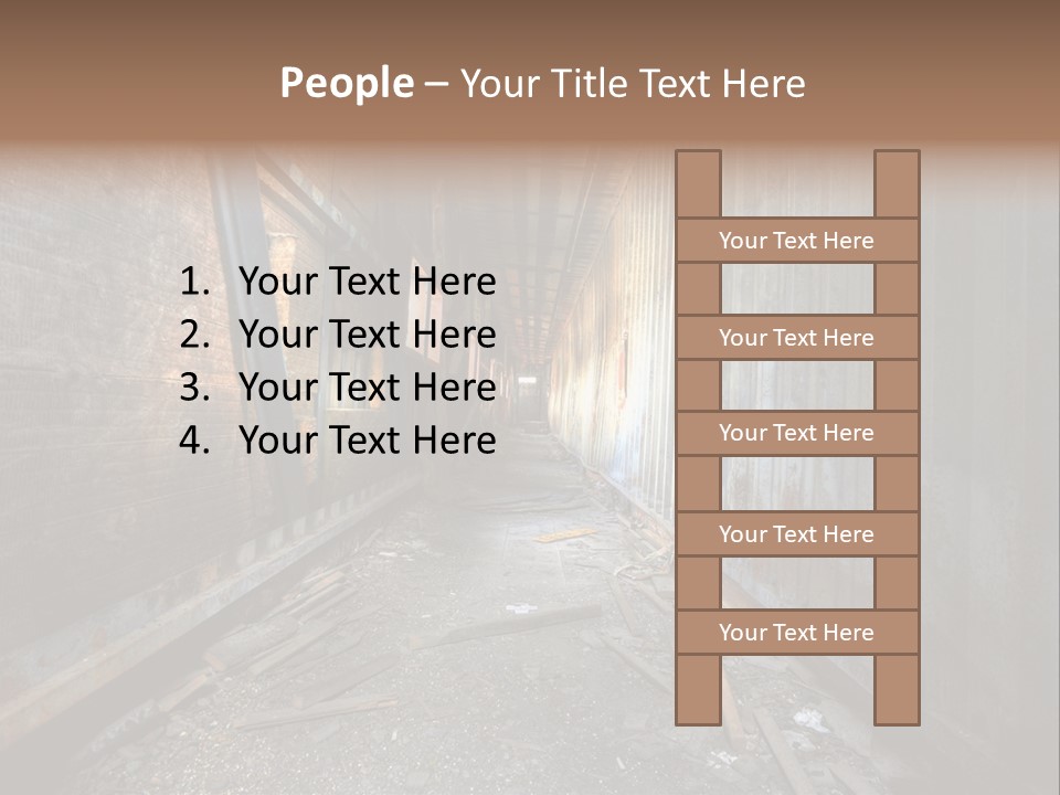 Shelter Broken Industrial PowerPoint Template