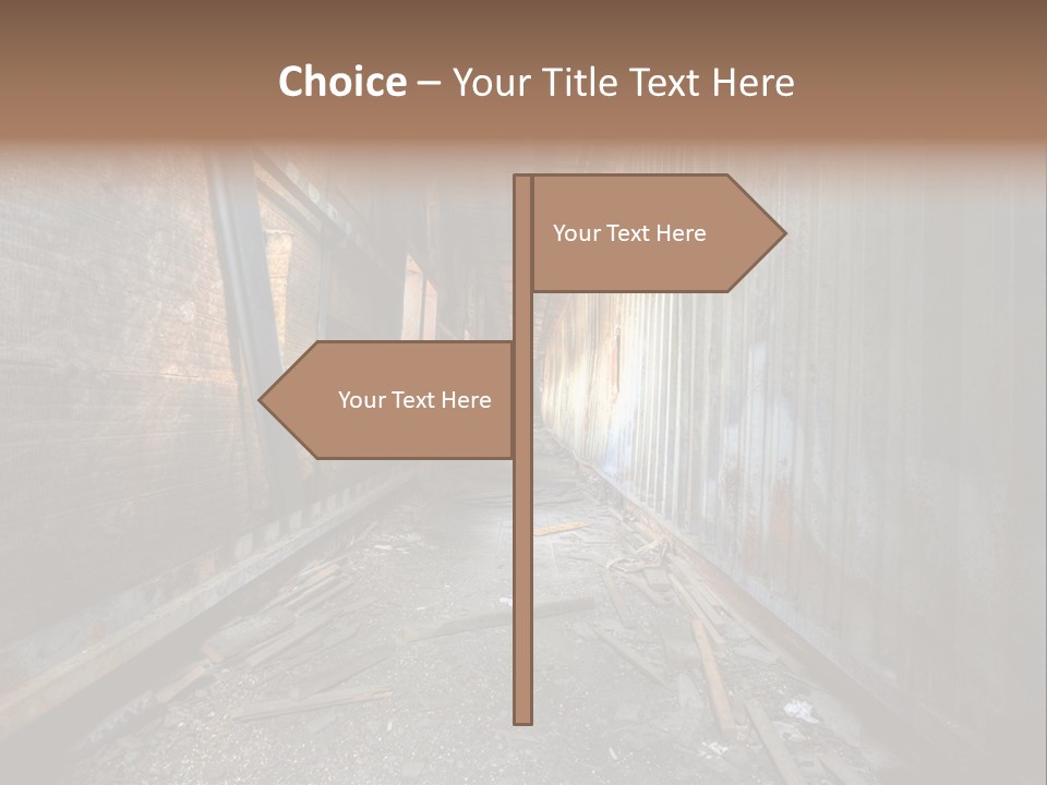 Shelter Broken Industrial PowerPoint Template
