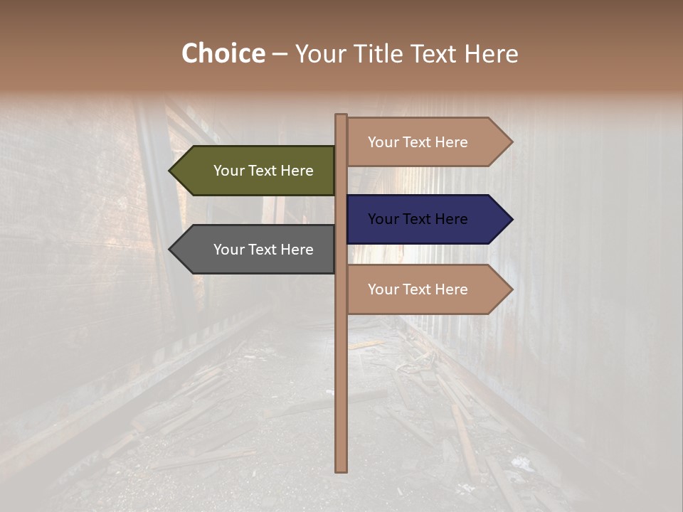 Shelter Broken Industrial PowerPoint Template