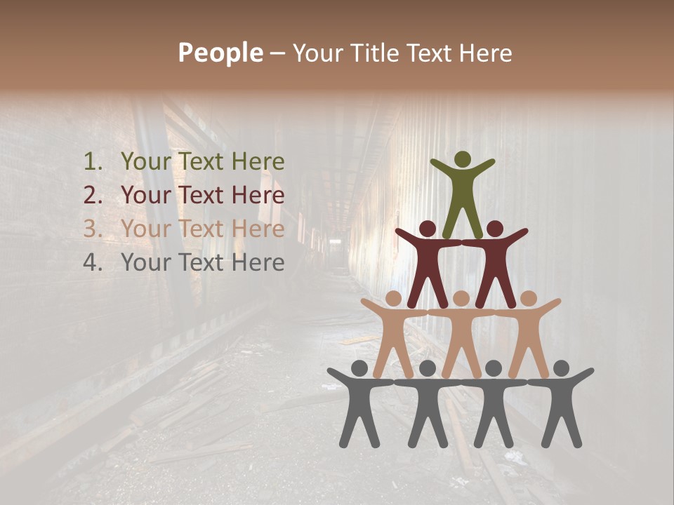 Shelter Broken Industrial PowerPoint Template