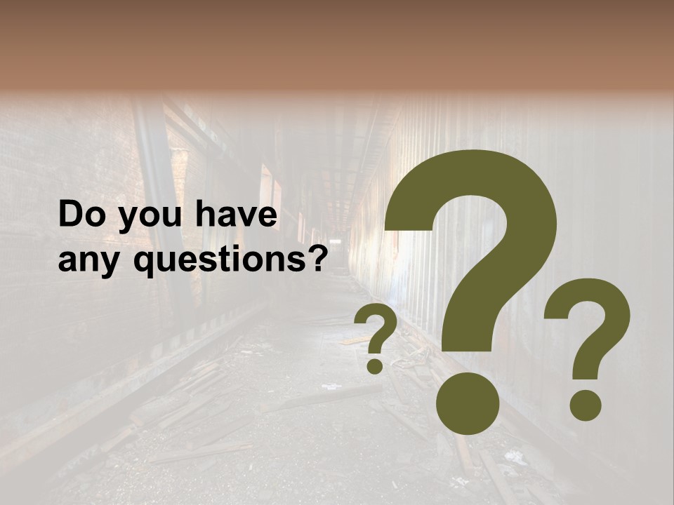 Shelter Broken Industrial PowerPoint Template