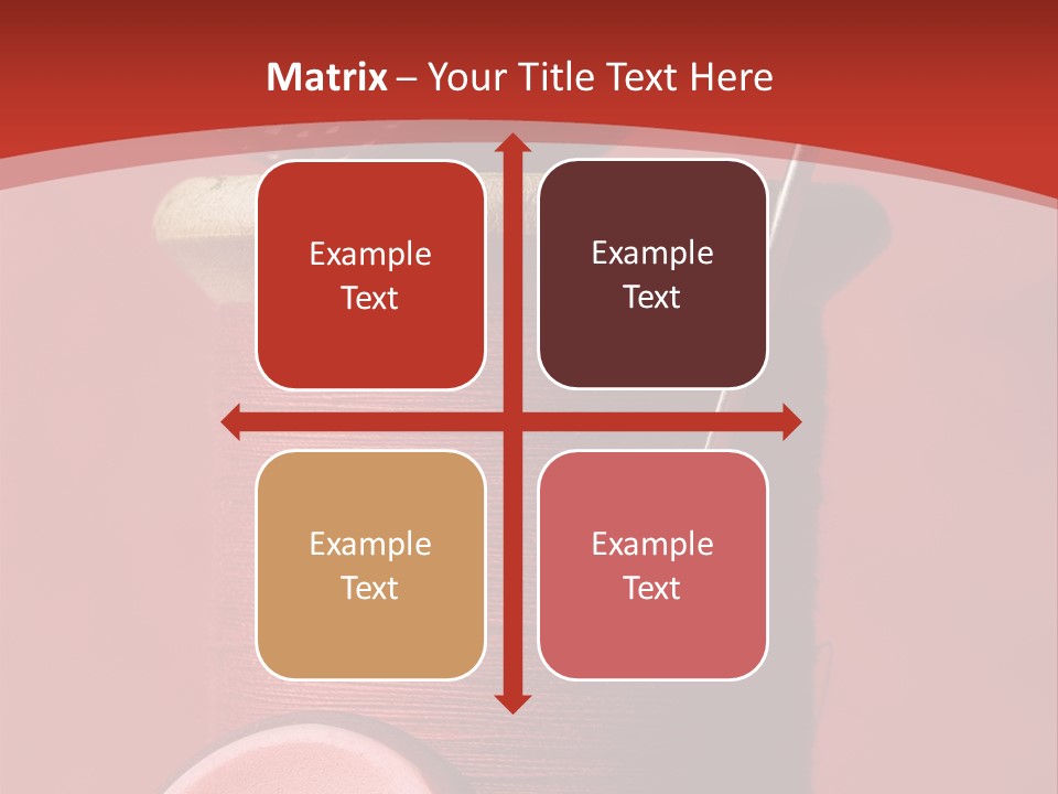 Sewing Closeup Spool PowerPoint Template