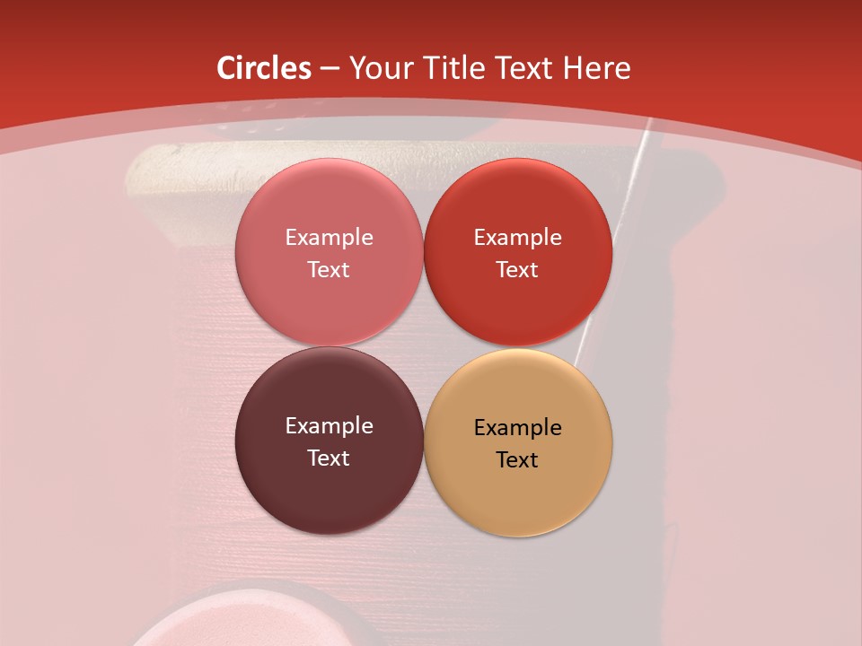 Sewing Closeup Spool PowerPoint Template