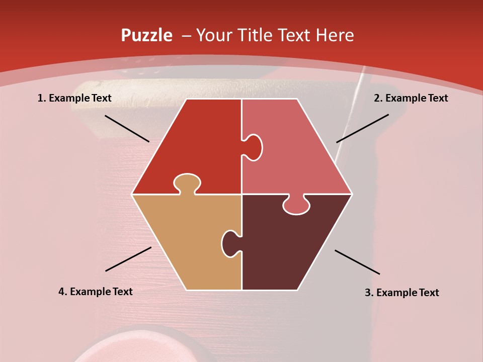 Sewing Closeup Spool PowerPoint Template