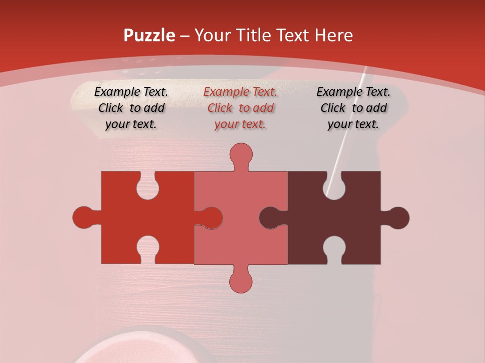 Sewing Closeup Spool PowerPoint Template