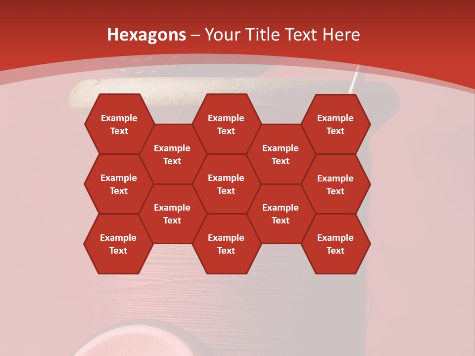 Sewing Closeup Spool PowerPoint Template