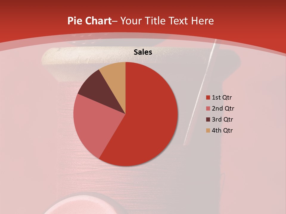 Sewing Closeup Spool PowerPoint Template