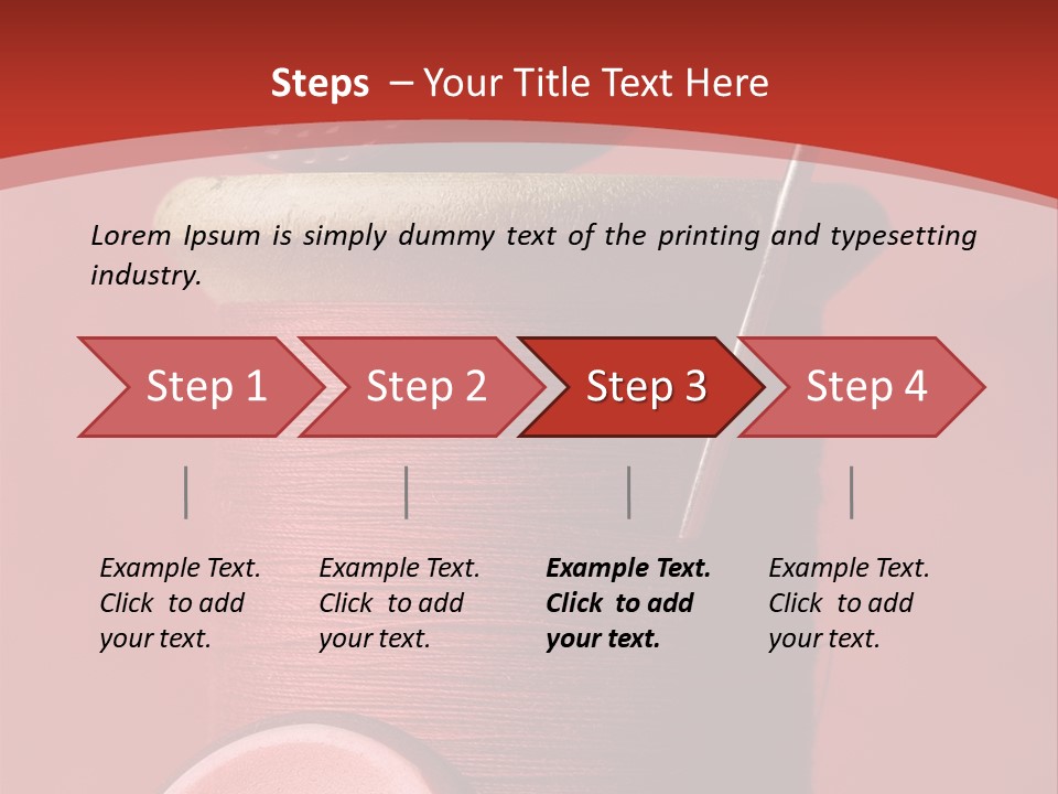 Sewing Closeup Spool PowerPoint Template