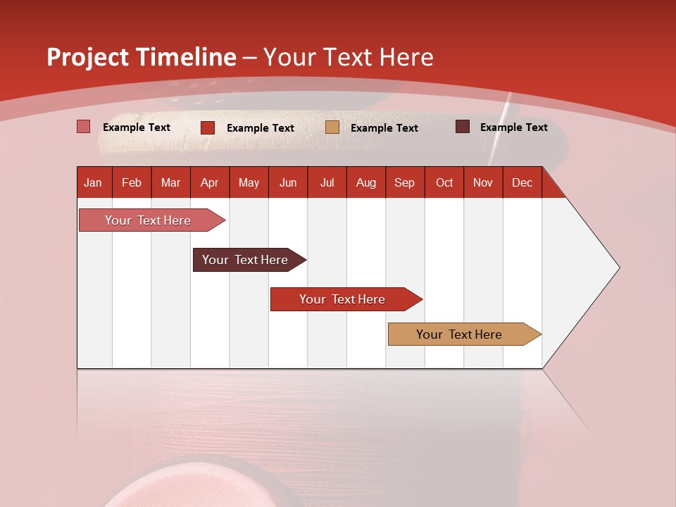Sewing Closeup Spool PowerPoint Template