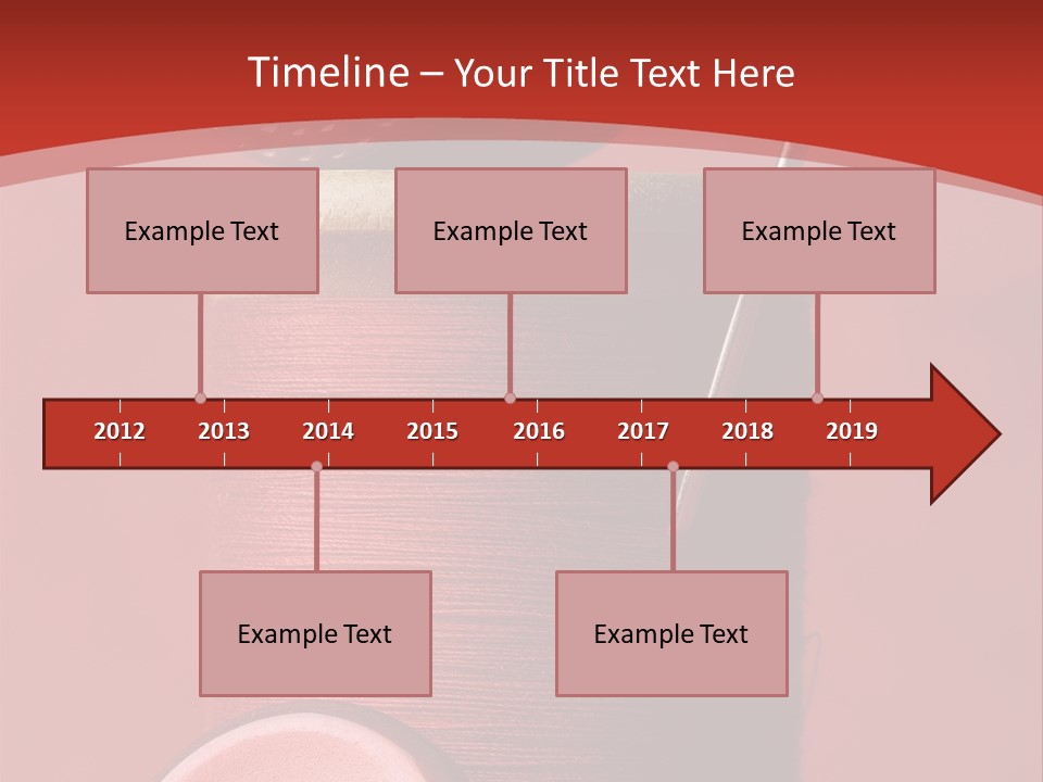Sewing Closeup Spool PowerPoint Template