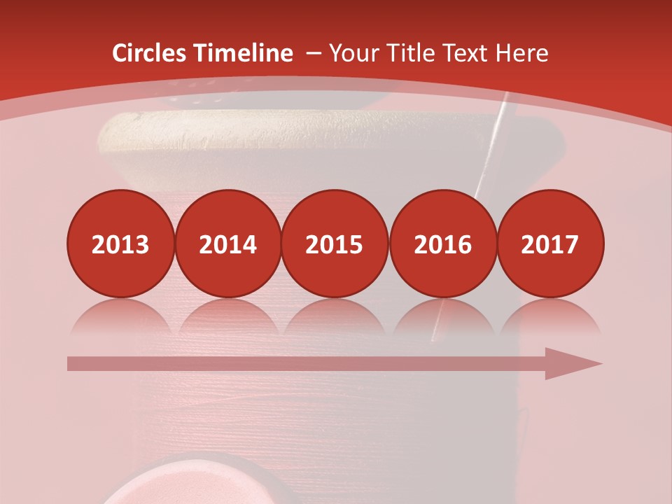 Sewing Closeup Spool PowerPoint Template