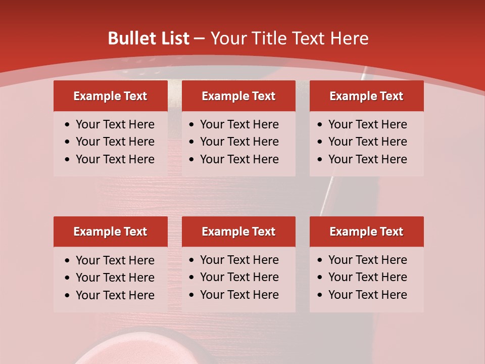 Sewing Closeup Spool PowerPoint Template