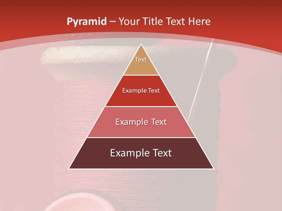 Sewing Closeup Spool PowerPoint Template
