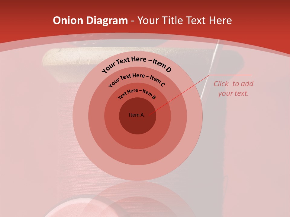 Sewing Closeup Spool PowerPoint Template