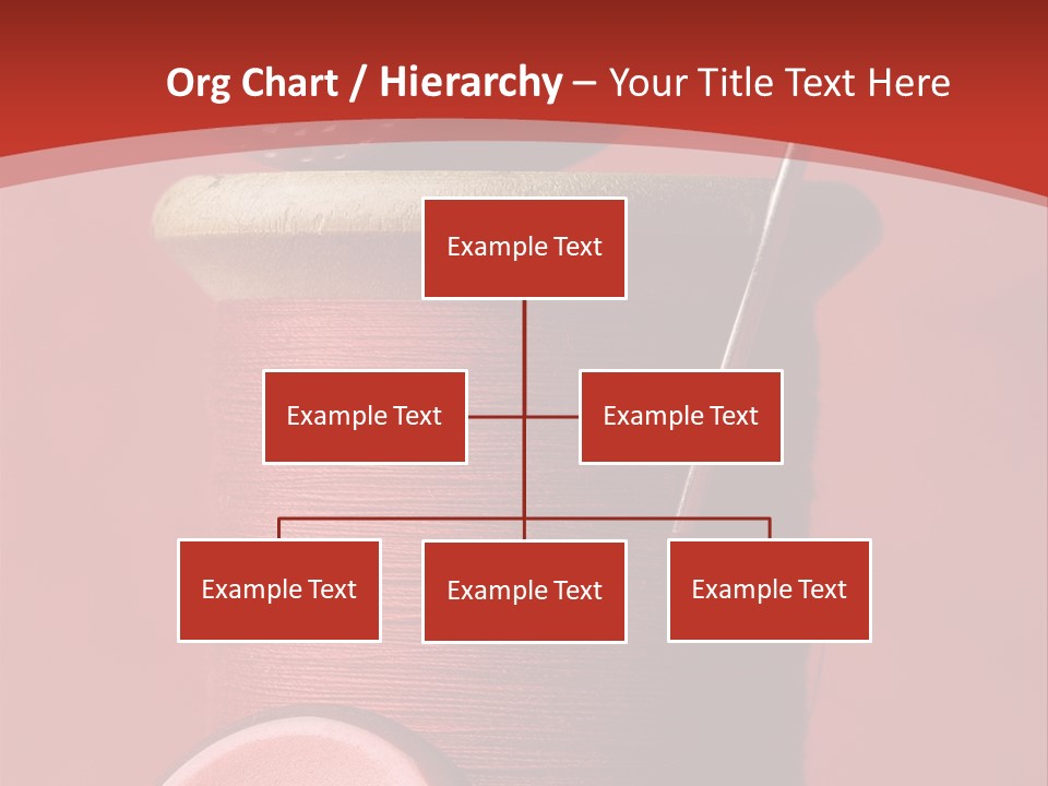 Sewing Closeup Spool PowerPoint Template