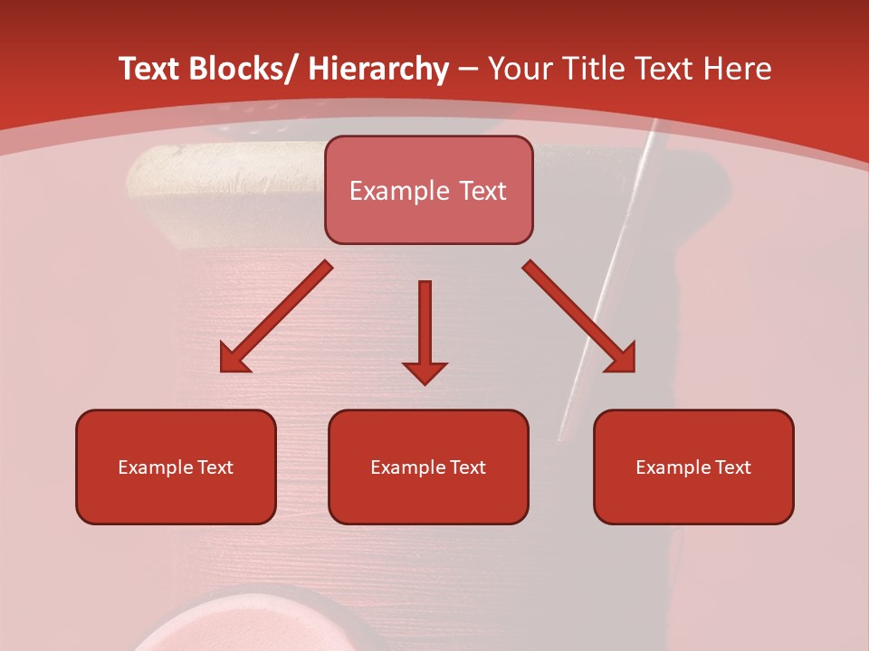 Sewing Closeup Spool PowerPoint Template