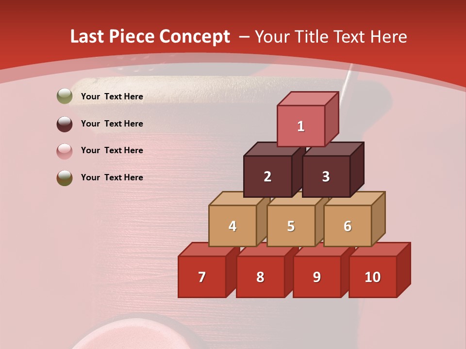 Sewing Closeup Spool PowerPoint Template