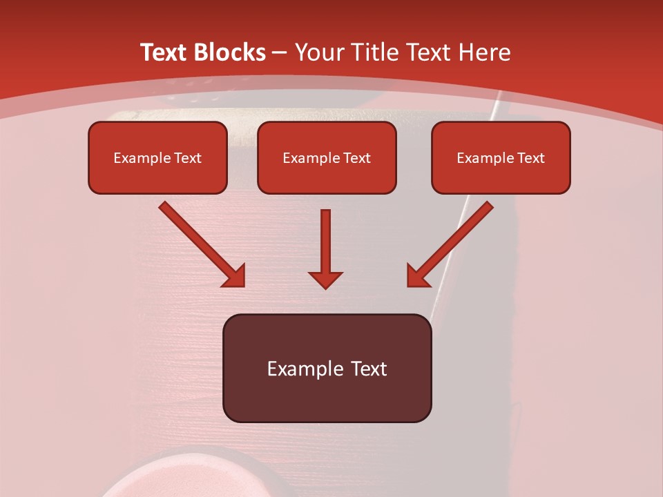 Sewing Closeup Spool PowerPoint Template