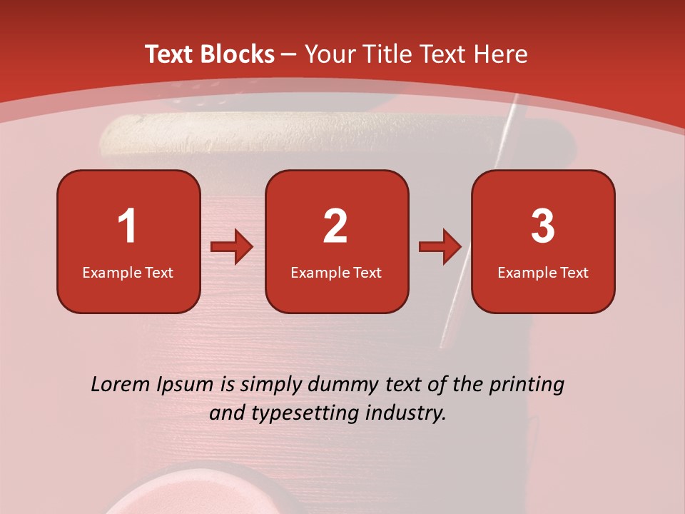 Sewing Closeup Spool PowerPoint Template