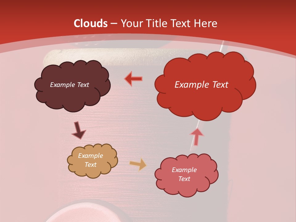 Sewing Closeup Spool PowerPoint Template