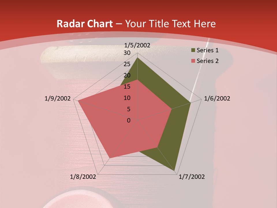 Sewing Closeup Spool PowerPoint Template