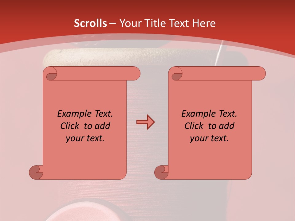 Sewing Closeup Spool PowerPoint Template