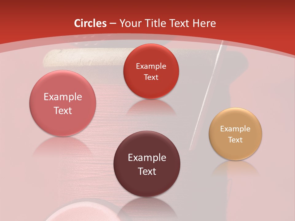 Sewing Closeup Spool PowerPoint Template