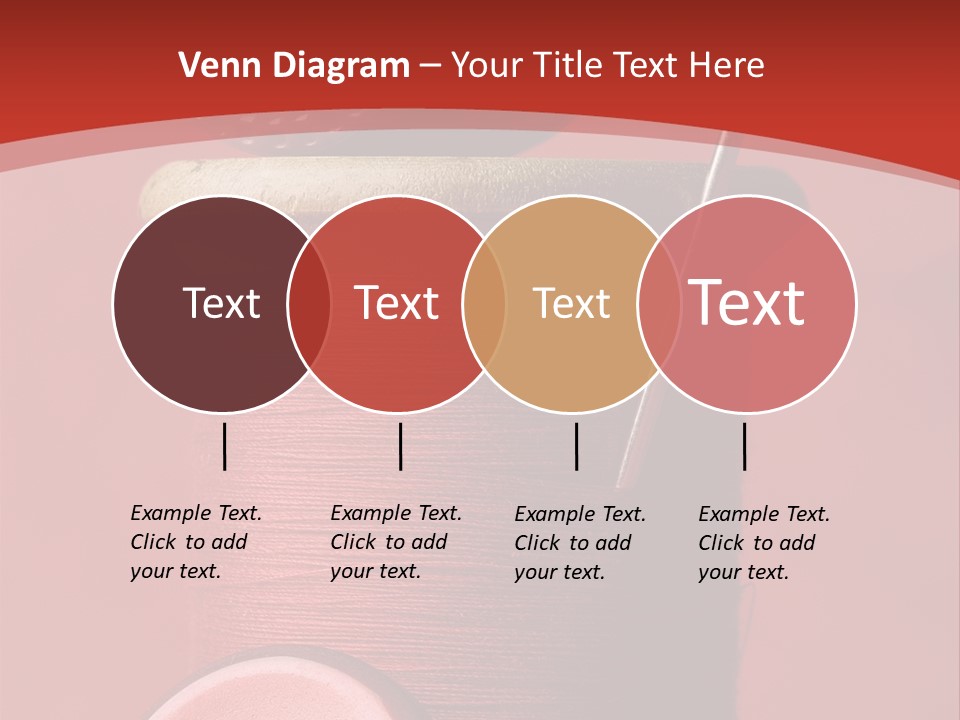 Sewing Closeup Spool PowerPoint Template
