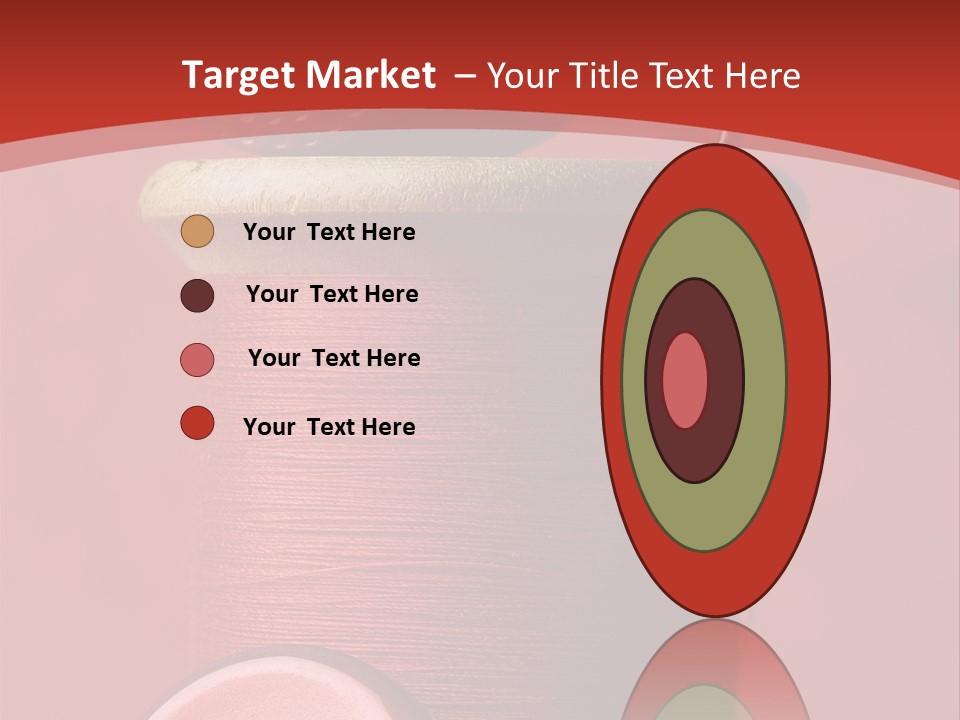 Sewing Closeup Spool PowerPoint Template