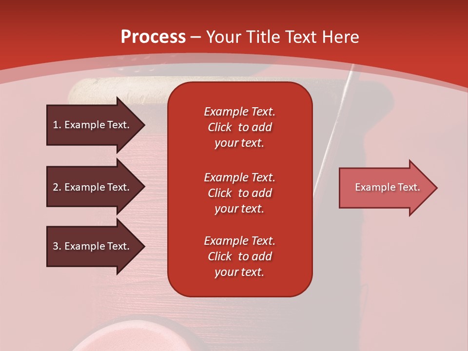 Sewing Closeup Spool PowerPoint Template