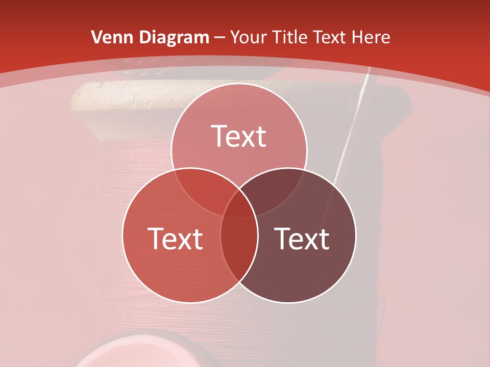 Sewing Closeup Spool PowerPoint Template