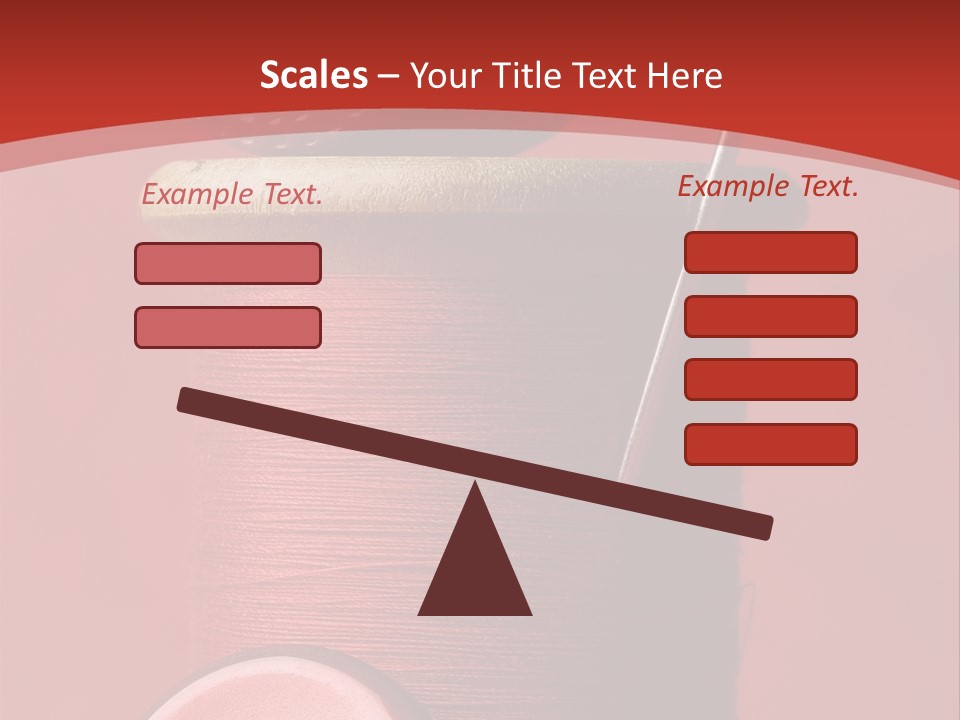 Sewing Closeup Spool PowerPoint Template