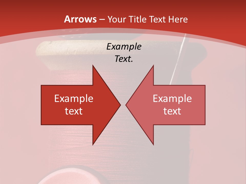 Sewing Closeup Spool PowerPoint Template