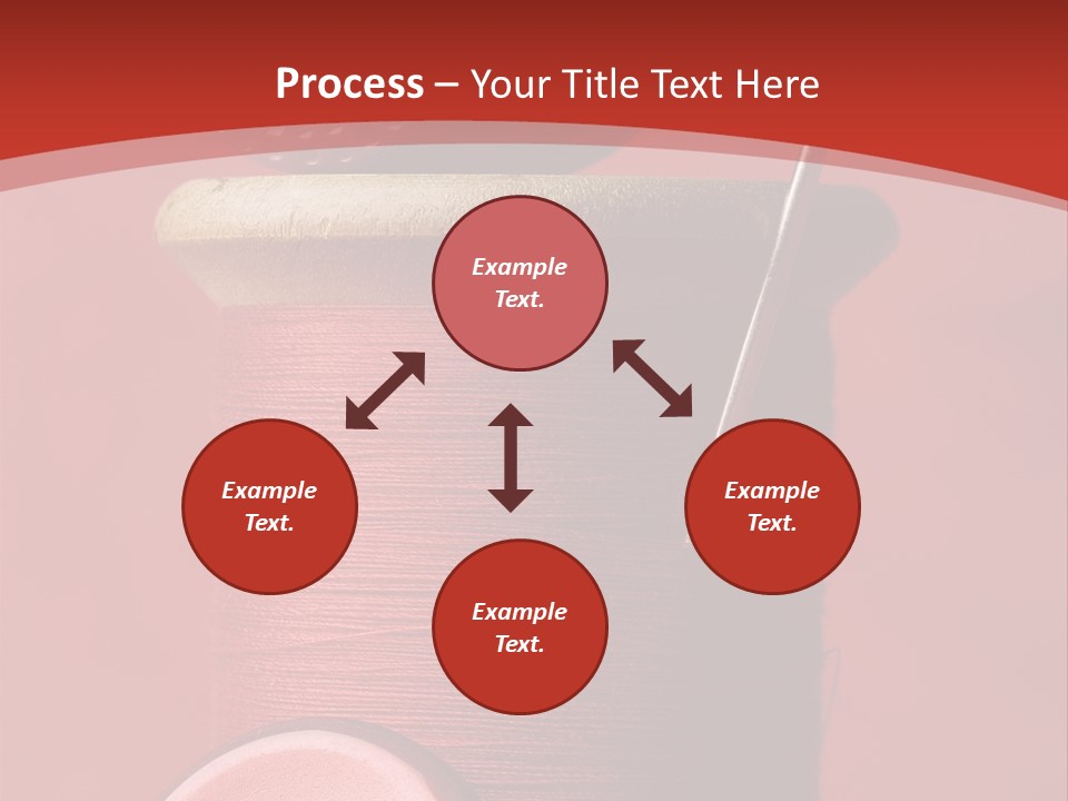Sewing Closeup Spool PowerPoint Template