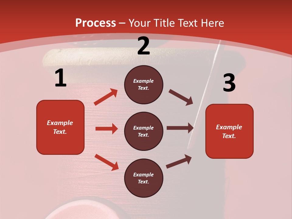 Sewing Closeup Spool PowerPoint Template