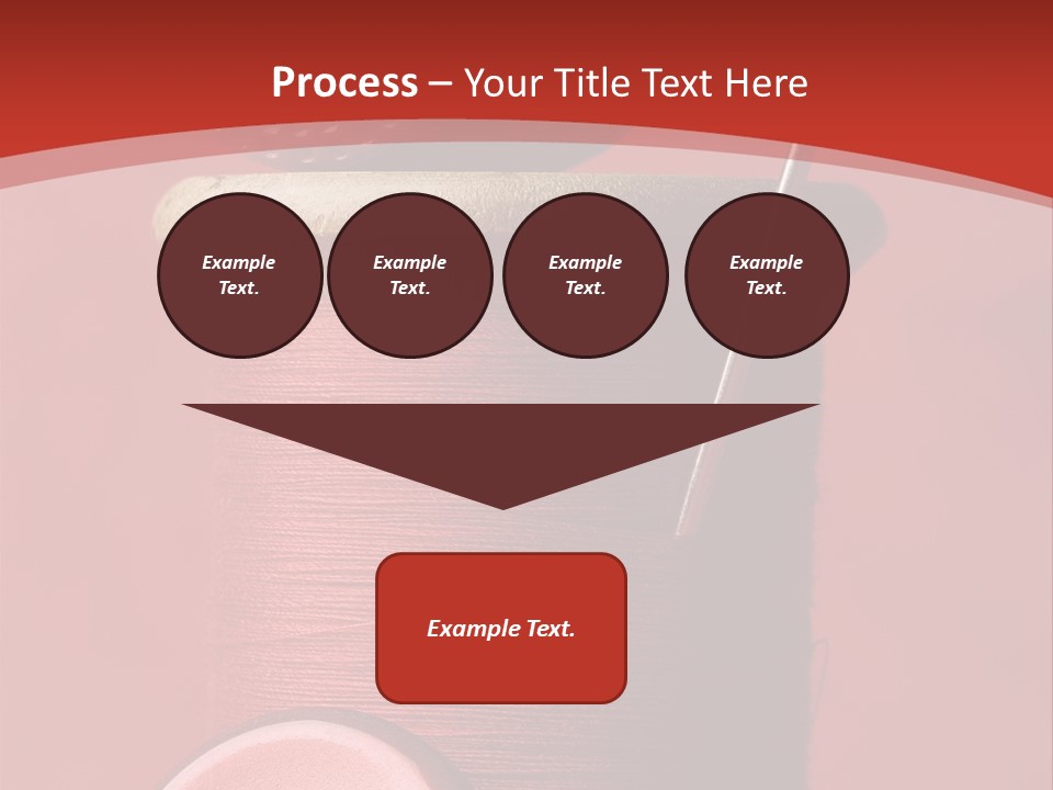 Sewing Closeup Spool PowerPoint Template