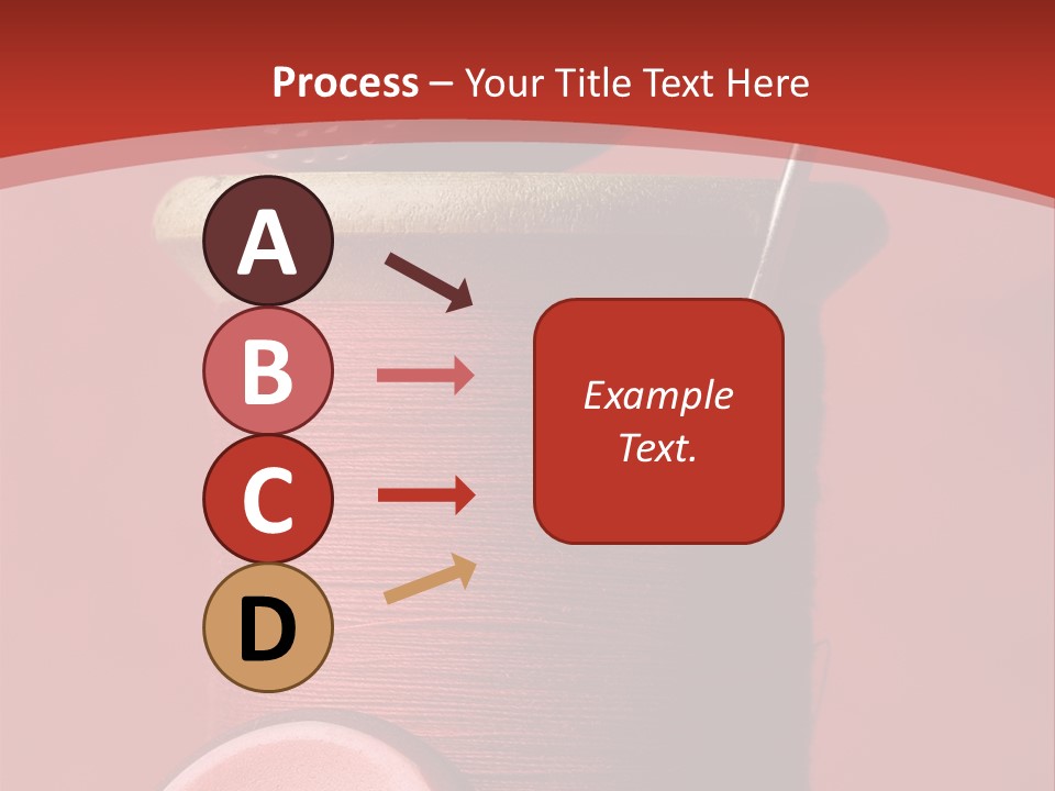 Sewing Closeup Spool PowerPoint Template