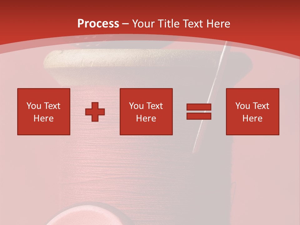 Sewing Closeup Spool PowerPoint Template