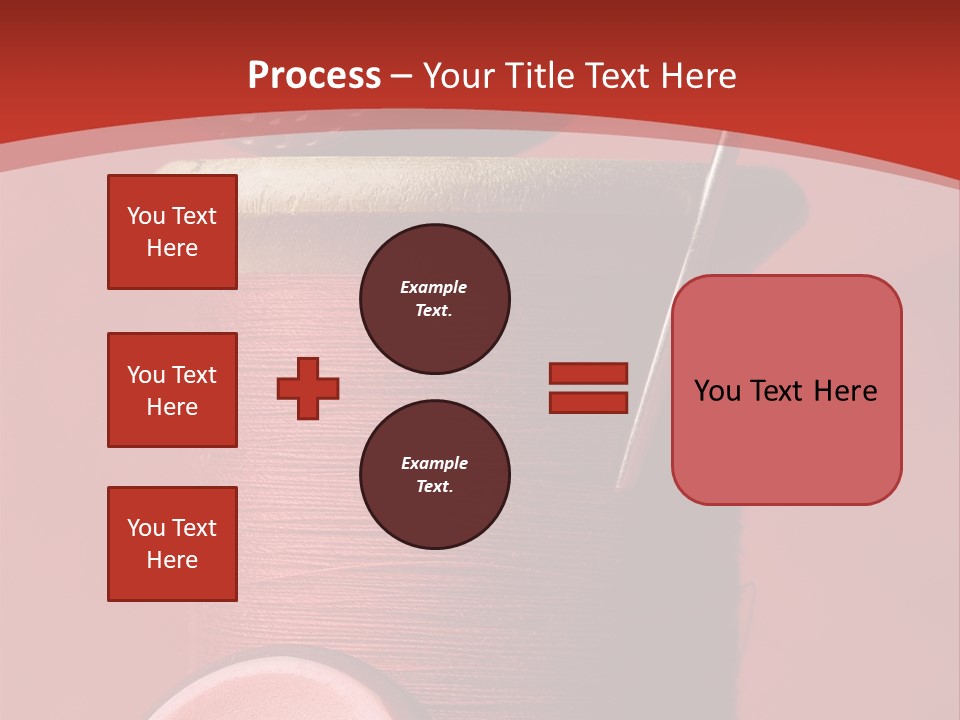 Sewing Closeup Spool PowerPoint Template