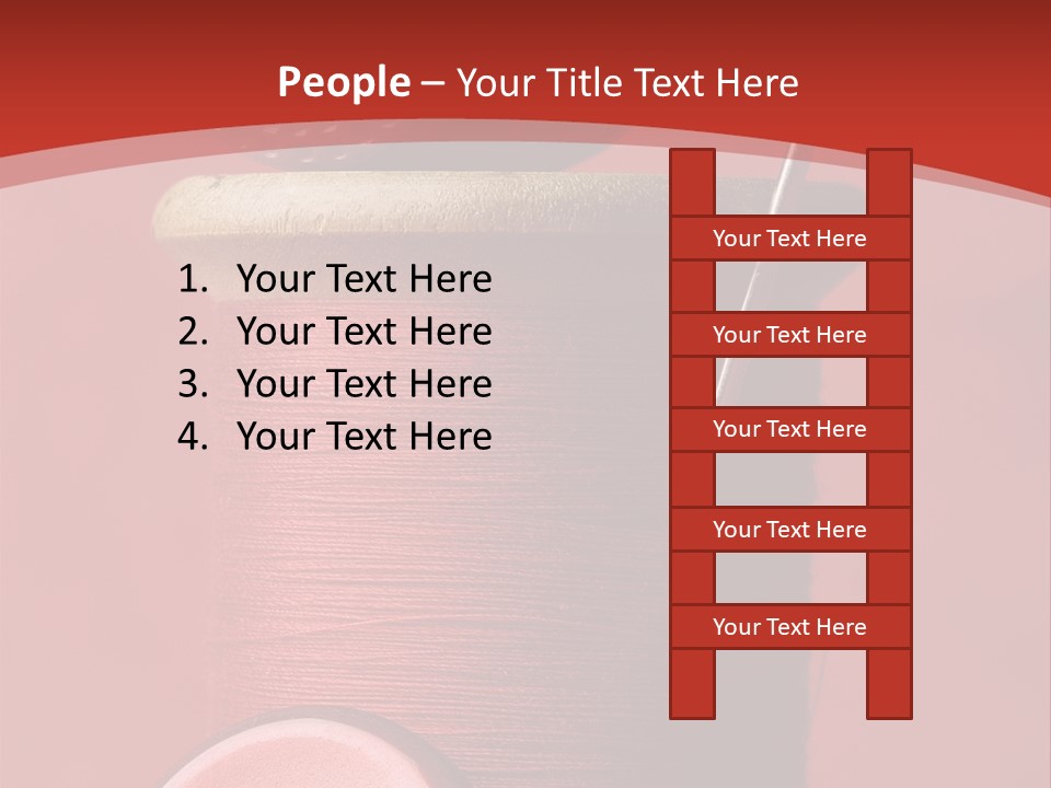 Sewing Closeup Spool PowerPoint Template