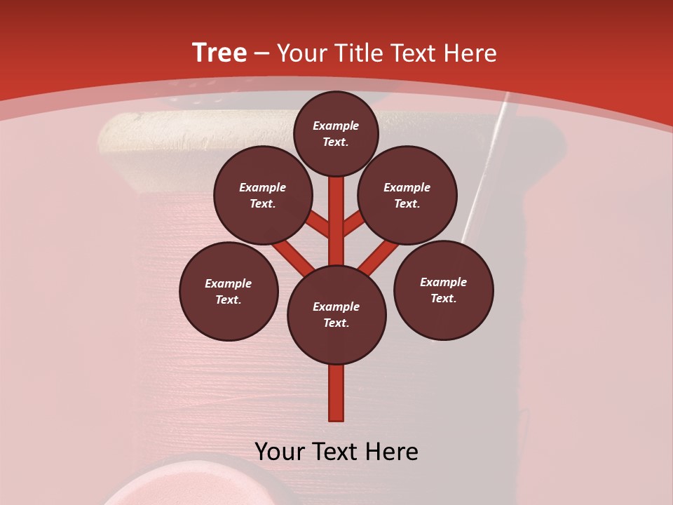 Sewing Closeup Spool PowerPoint Template