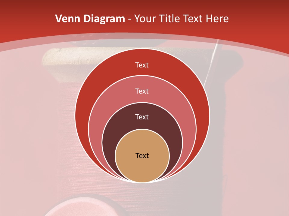 Sewing Closeup Spool PowerPoint Template