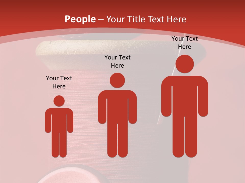 Sewing Closeup Spool PowerPoint Template