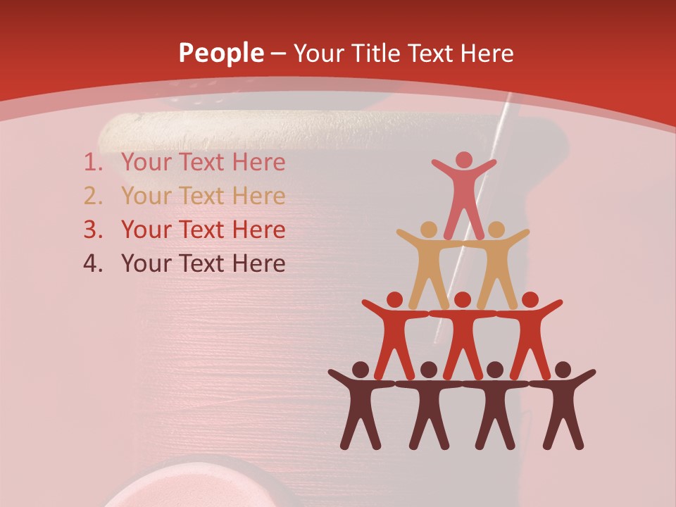 Sewing Closeup Spool PowerPoint Template