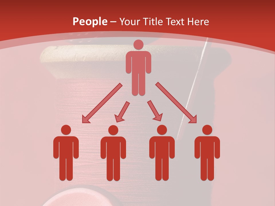 Sewing Closeup Spool PowerPoint Template